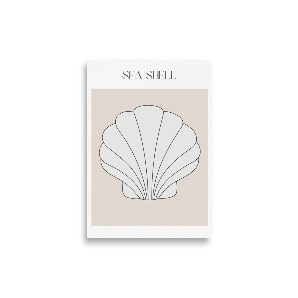 Sea Shell Beige Poster