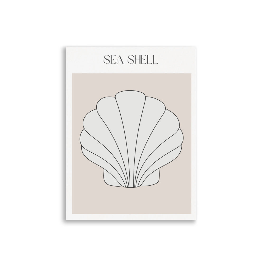 Sea Shell Beige Poster