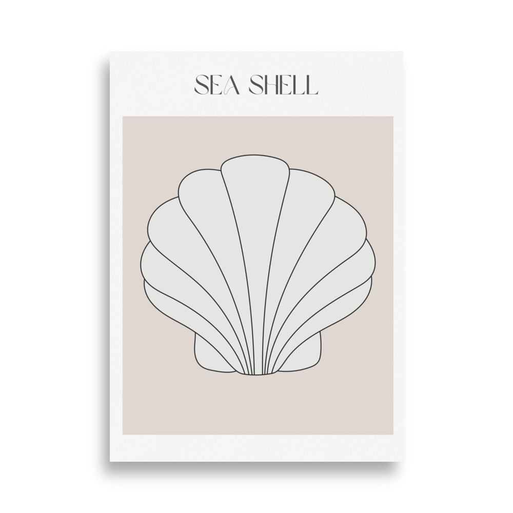 Sea Shell Beige Poster