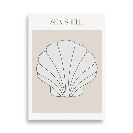 Sea Shell Beige Poster