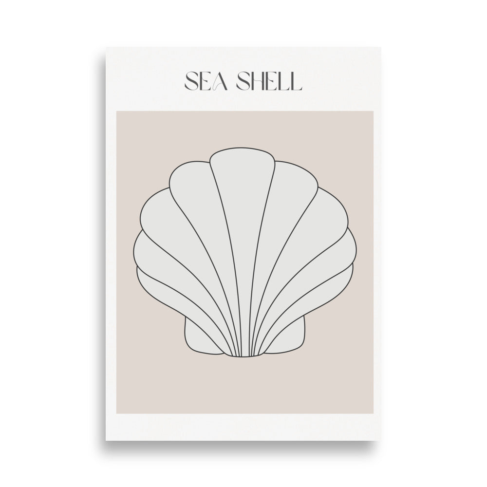 Sea Shell Beige Poster